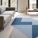 Handwoven Wool Dhurrie Rug | Modern Handmade Flatweave Area Rug - Image 2