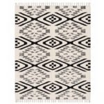 Handmade Dhurrie Rug | Grey & black Wool Living Room Rug - Image 4