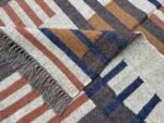 Handmade Wool Flatweave Rug | Modern Home - Image 3