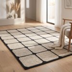Handwoven Wool Rug | Boho Modern Area Rug