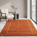 Modern Brown Wool Dhurrie Rug | Handmade Flatweave Area Rug | Neutral Home Decor - Image 3