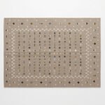 Modern Brown Wool Dhurrie Rug | Handwoven Living Room Area Carpet - Image 3
