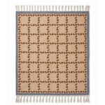Handmade Wool Area Rug Brown | Neutral Home Floor Decor - Image 4