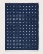 Modern Wool Dhurrie Rug Blue | Handmade Flatweave with Timeless Neutral Style - Image 4