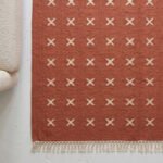 Handmade Wool Dhurrie Brown | Contemporary Rug for Calm and Modern Interiors - Image 3