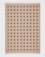 Wool Dhurrie Area Rug Brown | Handmade Flatweave with Organic Modern Style - Image 4