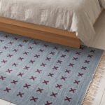 Handmade Wool Dhurrie Blue | Warm Minimalist Flatweave for Any Interior
