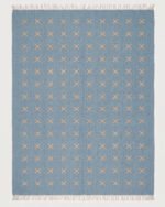 Modern Wool Rug Blue | Handmade Scandinavian Flatweave Design - Image 4