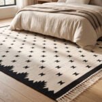 Handmade Beige & Grey Wool Dhurrie Rug | Soft Flatweave Area Rug - Image 2