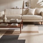 Handmade Modern Grey & Brown Wool Dhurrie Rug | Minimalist Flatweave Home Decor - Image 4