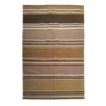 Handwoven Wool Rug Brown | Elegant Modern Home Area Carpet - Image 4