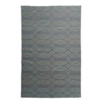 Modern Handwoven Wool Area Rug Grey | Handmade Dhurrie Flatweave Carpet - Image 5