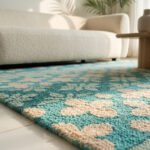 Handwoven Wool Rug Green | Premium Handmade Area Rug - Image 2