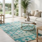 Handwoven Wool Rug Green | Premium Handmade Area Rug