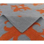 Handwoven Wool Dhurrie Blue | Contemporary Home Area Rug - Image 5
