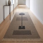 Modern Handmade Wool Grey Dhurrie Rug | Flatweave Area Rug - Image 2
