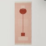 Handmade Pink Wool Dhurrie Rug | Soft Flatweave Area Rug - Image 4