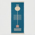 Modern Flatweave Wool Blue Carpet | Handmade Dhurrie Rug - Image 4