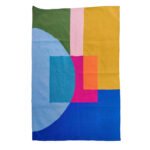 Handmade Wool Area Rug Multi Color | Soft Modern Dhurrie Carpet - Image 4