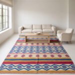 Handwoven Wool Multi Color Dhurrie Rug | Quiet Luxury Flatweave for Modern Spaces - Image 2