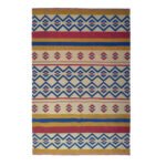 Handwoven Wool Multi Color Dhurrie Rug | Quiet Luxury Flatweave for Modern Spaces - Image 5