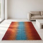 Handwoven Wool Rug Multi color | Elegant Modern Home Area Carpet - Image 3