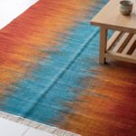 Handwoven Wool Rug Multi color | Elegant Modern Home Area Carpet