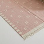 Handwoven Wool Dhurrie Rug Pink | Quiet Luxury Flatweave for Modern Spaces - Image 2