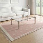 Handwoven Wool Dhurrie Rug Pink | Quiet Luxury Flatweave for Modern Spaces - Image 4