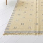 Handwoven Wool Area Rug Yellow | Minimalist Flatweave Inspired by Natural Living - Image 2