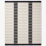 Modern Handwoven Wool Rug Grey & Black | Neutral Flatweave Home Carpet - Image 4