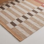 Handwoven Wool Area Rug Brown | Handmade Neutral Home Decor