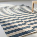 Modern Handwoven Wool Rug Blue | Elegant Flatweave for Contemporary Homes - Image 3