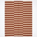 Handwoven Wool Area Rug Brown | Handmade Neutral Home Decor - Image 4