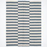 Modern Handwoven Wool Rug Blue | Elegant Flatweave for Contemporary Homes - Image 2