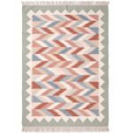 Premium Handwoven Cotton Rug | Contemporary Modern Multicolor Design for Elegant Living Room Interiors - Image 5