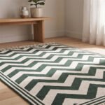 Modern Abstract Cotton Rug | Handcrafted Artistic Area Rug for Contemporary Interiors - Image 3