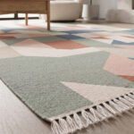 Artisan Abstract Cotton Rug | Contemporary Multicolor Handcrafted Design for Elegant Living Spaces - Image 4