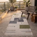 Artisan Cotton Flatweave Runner Rug 2x6 ft – Elegant Minimal multicolor Design for Home Décor - Image 2