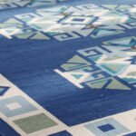 Artisan Heritage Cotton Rug | Blue Handmade Traditional Area Rug for Elegant Living Spaces - Image 5