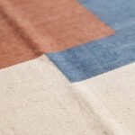 Modern Abstract Pattern Handwoven Cotton Rug | Multicolor Decorative Area Rug for Bedroom and Living Room - Image 4