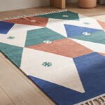 Modern Abstract Cotton Rug | Handcrafted Multicolor Artistic Area Rug for Contemporary Interiors - Image 3