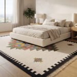 Indian Inspired Handwoven Cotton Rug | Multicolor Traditional Artistic Pattern for Beautiful Home Interiors - Image 3
