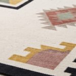Abstract Geometric Cotton Rug | Multicolor Premium Handcrafted Pattern for Modern Interior Spaces - Image 5