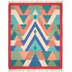 Artisan Handwoven Cotton Rug | Multicolor Abstract Pattern Area Rug for Living Room Bedroom and Home - Image 5