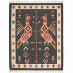 Timeless Modern Cotton Rug | Multicolor Artisan Handwoven Area Rug for Stylish Interior Spaces - Image 5