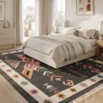 Timeless Modern Cotton Rug | Multicolor Artisan Handwoven Area Rug for Stylish Interior Spaces - Image 2