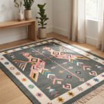 Timeless Modern Cotton Rug | Multicolor Artisan Handwoven Area Rug for Stylish Interior Spaces - Image 3