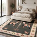 Artisan Traditional Cotton Rug | Handmade Handwoven Multicolor Floor Rug for Classic Home Interiors - Image 2