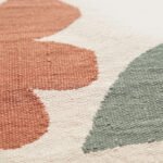 Handwoven Cotton Rug | Elegant Multicolor Floral Pattern for Living Room Bedroom and Stylish Home Decor - Image 4